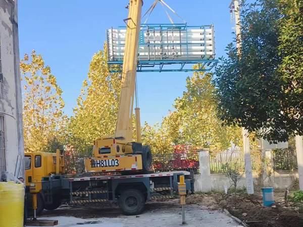 反渗透设备施工现场